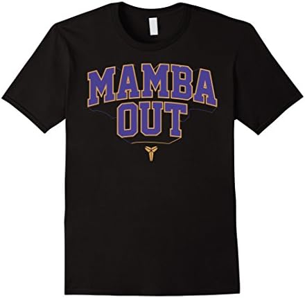 Men's Mamba Out Farewell Shirt - Farewell Mamba TShirt XL Black