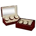 Mahogany Additional Storage Turntable Settings
