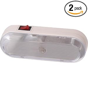 GE 54831 On Off Switch Closet Light, Battery Operated, 2 Pack by 