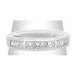 14K White Gold Diamond Band