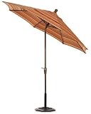 Outdoor Living : 11' Auto-tilt Umbrella Champagne Dolce Mango