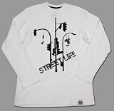Sean John - Sean John "Street Life" Mens Thermal Long Sleeve Shirt, White