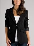 GUESS Boyfriend Knit Solid Blazer