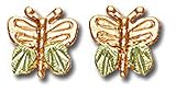 Landstroms Black Hills Gold Butterfly Earrings - A172P Landstroms Black Hills Gold Butterfly Earrings - A172P