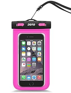 JOTO Universal Waterproof Case for Apple iPhone 6S, 6, 6S Plus, 5S, 5, Samsung Galaxy S6, Note 5, 4, HTC, LG, Sony, Nokia Lumia, MOTO, Nexus (Magenta)