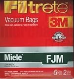 Filtrete Miele FJM Synthetic Bags and Filters, 5 Bags and 2 Filters Per Pack