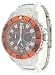 Adee Kaye Men's Sea Marine Stainless Steel Chronograph Watch Model W/ Brown Orange Dial