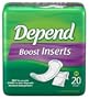 Depend BOOST Inserts - Diaper Liners - Booster Pads - Doublers, Case/120 (6 packs of 20)