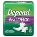 Depend BOOST Inserts - Diaper Liners - Booster Pads - Doublers, Pack/20 Pads