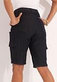 Roamans Plus Size Bermuda Shorts by Denim 24/7