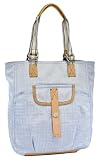 Givenchy Blue Fabric And Beige Leather Tote Bag GV79541127BL