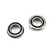 2pcs. 8x14x4mm Flanged Precision Ball Bearings Chrome Steel Rubber Seals