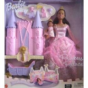 BARBIE & KRISSY PRINCESS PALACE PLAY SET (AA) (2003)
