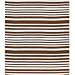 DwellStudio Chocolate Dots Fitted Crib Sheet - Thin Stripe