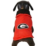 NCAA Georgia Bulldogs All Weather Resistant Protective Dog Outerwear, XX-Small