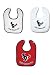 Houston Texans 3 Pack Snap Bib Set