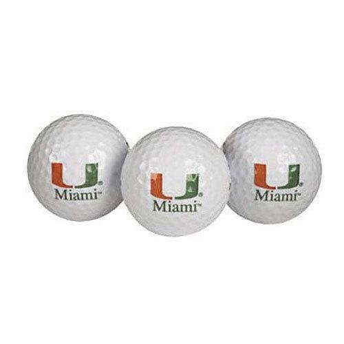Miami Hurricanes Ncaa Golf Ball 3-pack