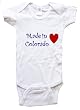 MADE IN COLORADO - COLORADO BABY - State-series - White, Blue or Pink Onesie / Baby T-shirt