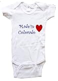 MADE IN COLORADO - COLORADO BABY - State-series - White, Blue or Pink Onesie / Baby T-shirt