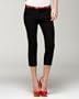 Double Stitched Capri Pant - BLACK (2)
