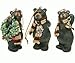 Holiday Bear with Scarf Ornaments (3-pc Set) 3.5-inch