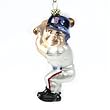 Boston Red Sox MLB Blown Glass Batter Ornament (4" Caucasian)