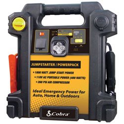 Cobra CJIC 350 500 Amp Portable Jump-Start/Air Compressor with A/C and D/C Power Outlets