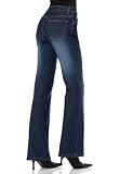 Boot-Cut Flare Leg Stretch Jeans