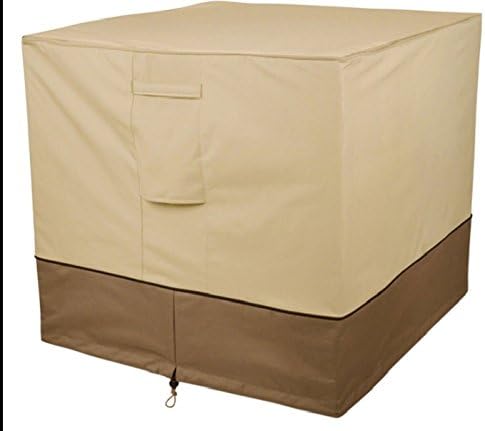 Veranda Air Conditioner AC Units Cover Square Outdoor Protect Waterproof Pebble