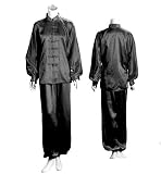 DOUBLE Y Tenue de Tai Chi Chuan SATIN noir