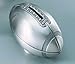 Non-Tarnish Pewter Plated Finish Football Shaped Coin Savings Bank