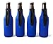 Coolies for Bottles - 4mm Thick Supercoolies™ - Premium Set of 4 Blue Beer Bottle Coolies - Extra Thick Neoprene with Stitched Fabric Edges