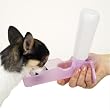 Dog Water Bottle - Portable - Carrying Strap and Belt Clip Included - Handi Drink Purple Mini
