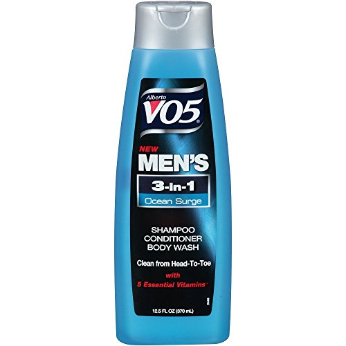 Alberto VO5 Men's Shampoo Conditioner Body Wash, 3-in-1