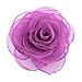 Merdia Women's Lovely Silk Flower Hair Clip Rose Brooches [Jewelry]