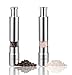 Salt and Pepper Grinder Set, Nuvita Stainless Steel Salt and Pepper Mills Sleek Design Works With Peppercorns, Sea Salt, Himalayan Salt, Spices & Table Seasoning