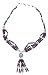 Y Drop Necklace Silver Garnet Gemstone Jewelry 18 inches