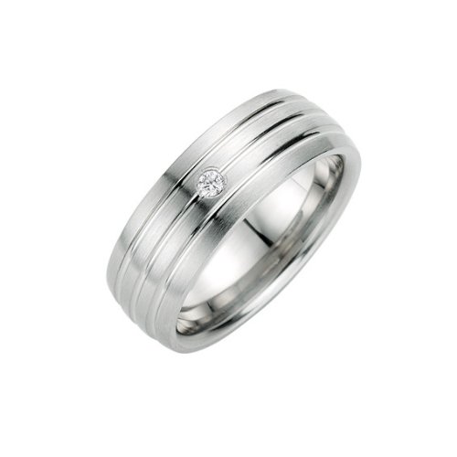 bruno banani Edelstahlring mit Zirkonia 44/87123 W 56 Preisvergleich