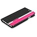 iPhone 6 Case - Poetic iPhone 6 Case [FlipBook Series] - [Lightweight] [Professional] PU Leather Protective Flip Cover Case for Apple iPhone 6 4.7 Black/Magenta (3 Year Manufacturer Warranty From Poetic)
