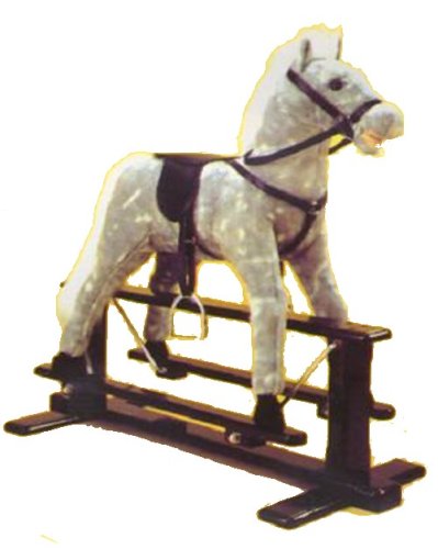 Childrens Toyshop  Toys : Glide and Ride Grey Rocking Horse on Glider
