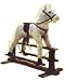 Toys : Glide and Ride Grey Rocking Horse on Glider