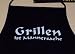 GRILLEN IST MÄNNERSACHE; Grill - Schürze, schwarz