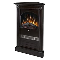 Dimplex Chelsea DCF7850B Corner Standing Electric Fireplace, Black