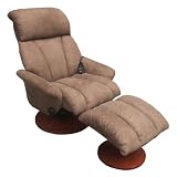 Comfort Chapton Microfiber Massage Recliner with 8 Motors and Heat