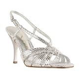 Nina Alayna-ML | Ladies Dress Sandals Silver by Nina