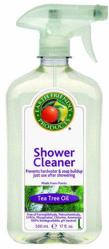 Earth Friendly Products Shower Cleaner, 17-Ounce Bottle (Pack of 6)