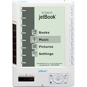 Ectaco jetBook - eBook reader - ROM: 128 MB - 5" monochrome TFT ( 640 x 480 )