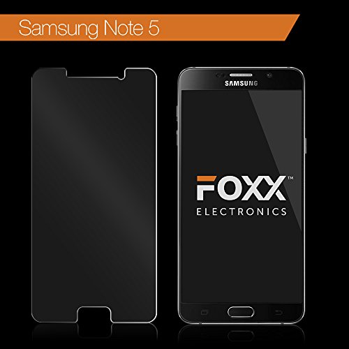 Samsung Note 5 Tempered Glass Screen Protector - Excellent Fitting Premium 9H Glass Featuring Anti-scratch, Anti-fingerprint, Bubble Free, Pressure-resistant Features By Foxx Electronics