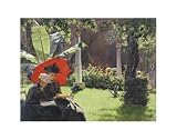 Afternoon in the Cluny Garden, Paris, 1889 Beautiful MUSEUM WRAP CANVAS Print with Added BRUSHSTROKES Charles Courtney Curran 14x11