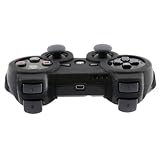 Premium Silicone Skin Case Cover for Sony PS3 Play Station 3 Controller (Black, SmackTom Packaging)